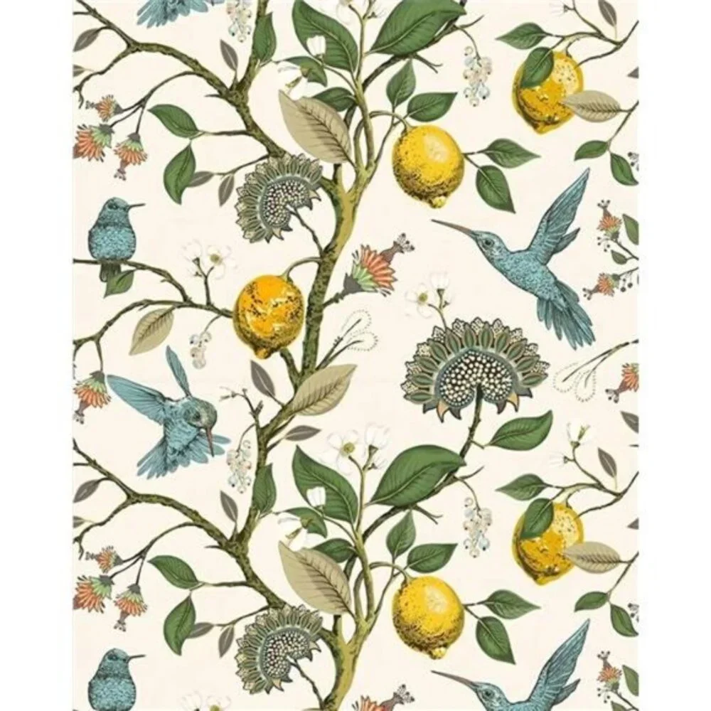 Meihodan Blue Bird Self Adhesive Wallpaper:17.7in x 9.8ft, Removable, Waterproof